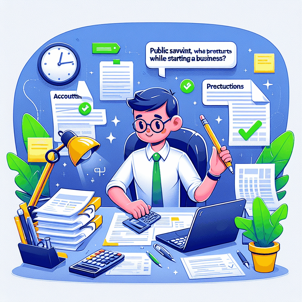 Ilustracao sobre Servidor Publico, Quais Cuidados Deve Ter ao Abrir Uma Empresa?