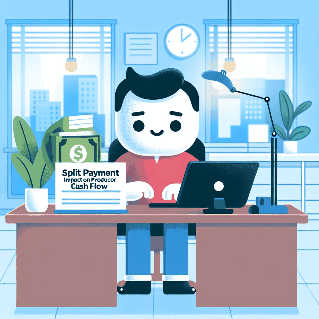 Ilustracao sobre Split de Pagamento na Hotmart: Impacto no Fluxo de Caixa do Produtor
